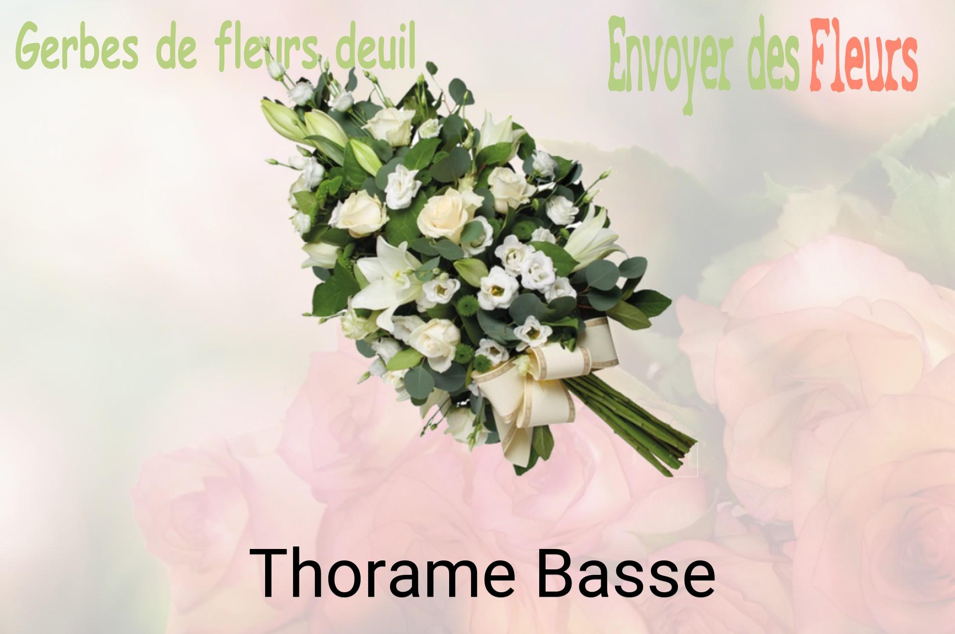 Gerbe de fleurs de deuil livrée à Thorame-Basse
